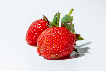strawberry on a white background