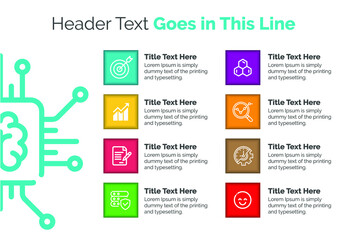 Infographics Design Template - Graph, Pie chart, workflow layout, cycling diagram, brochure, report, presentation, web design. Editable Vector illustration