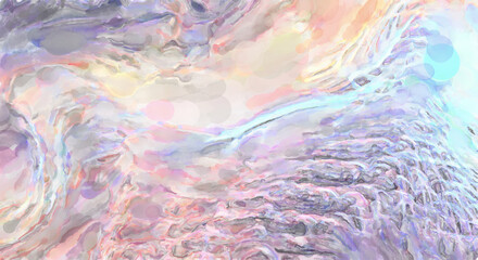 Modern art painting. Artistic watercolored backdrop material. Unique watercolor random pattern. Creative abstraction. Digital texture wallpaper. 2d illustration.