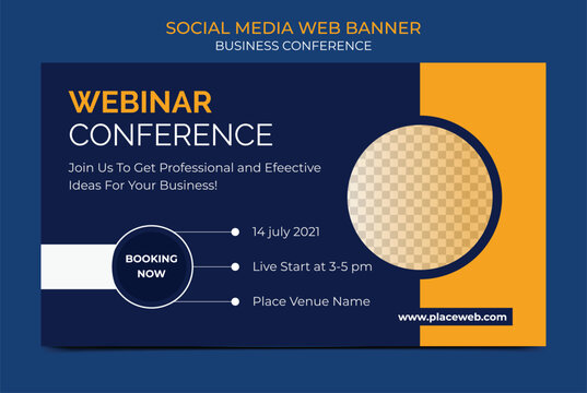Business Conference Concept web Banner Template