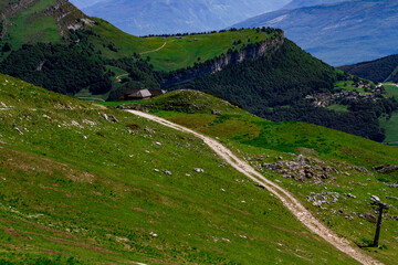 landscape in the mountains Bled
