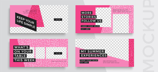 Lifestyle banner for social media mobile app