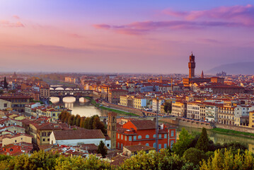 Florence View at sunset