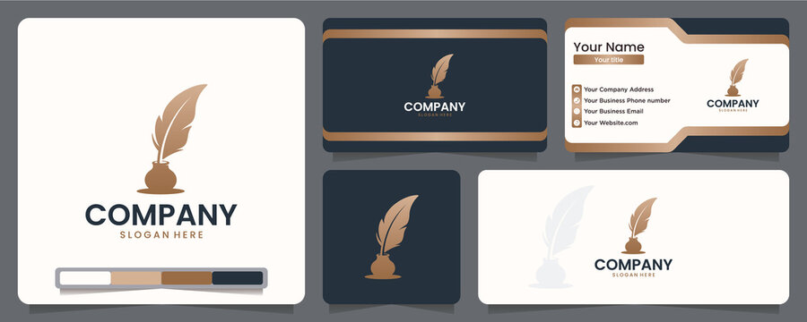 luxury author , logo design