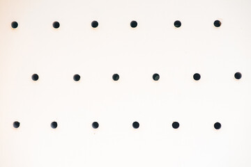 circular shape pattern with holes isolated on a white backgrond.