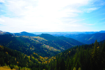 panorama of the mountains