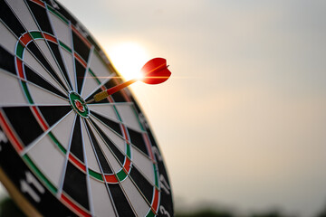Throw darts on the red target. Is to run a successful marketing business as planned The goal is to...