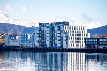 New construction for the Brønnøysundregisterene is nearing completion,Helgeland,Nordland county,Norway,scandinavia,Europe	