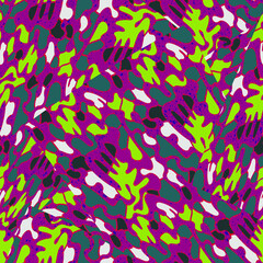 Seamless colorful pattern with abstract shapes