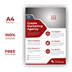 Corporate Business flyer template vector design, Flyer Template Geometric shape used for business poster layout, IT Company flyer, corporate banners, and leaflets.eps