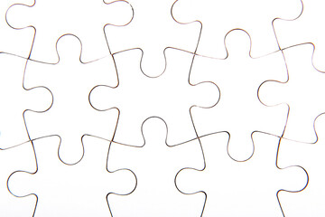 White jigsaw puzzle, background