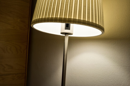 Hotel room lampshade
