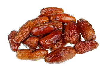 A bunch of sweet dried dates  isolated