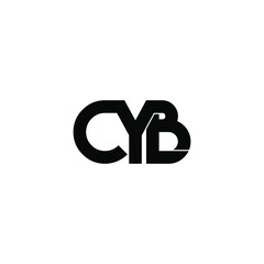 cyb letter original monogram logo design