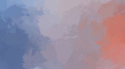 Wild Brushstrokes. Brushed Painted Abstract Background. Brush stroked painting. Strokes of paint. 2D Illustration.
