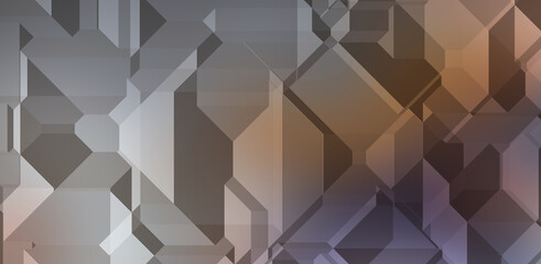 Obraz premium Polygonal background. Colorful wallpaper with geometric design. Digital 3d illustration.