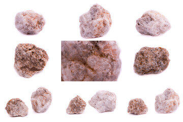 Collection of stone mineral Albit