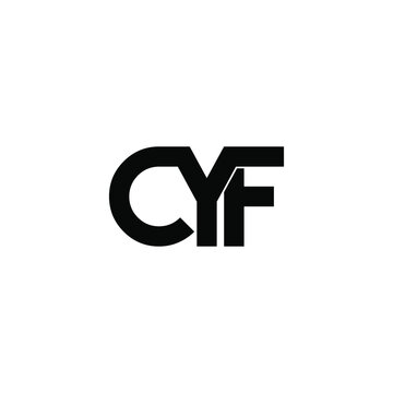 cyf letter original monogram logo design