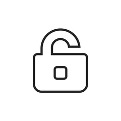 Unlock icon. Padlock symbol modern, simple, vector, icon for website design, mobile app, ui. Vector Illustration