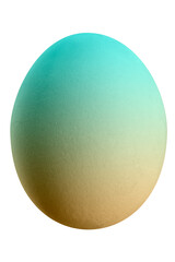 Large picture of an easter egg with rainbow colors.