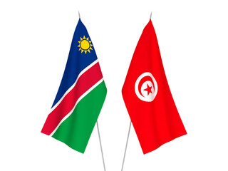 Republic of Tunisia and Republic of Namibia flags