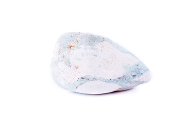 Macro minerals aniolite (Aniol) stone on a white background