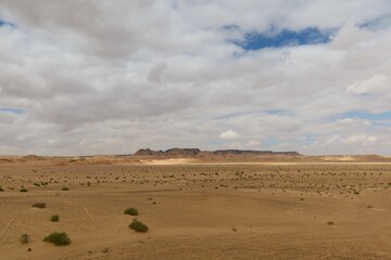 The beautiful sands and rocks formations due to erosion  in Fayoum desert in Egypt