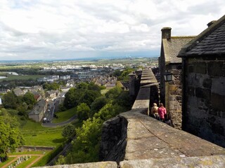 Fototapeta na wymiar The spectacular Stirling Castle and gardens in summer, Scotland 