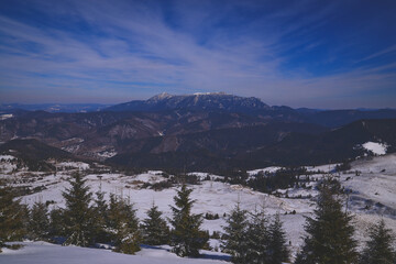 The Ceahlău Massif is one of the most famous mountains of Romania.