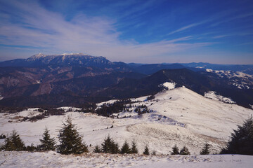 The Ceahlău Massif is one of the most famous mountains of Romania.