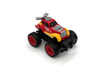 Big truck toy with big wheels, bigfoot, monster truck isolated. © Иван Грабилин
