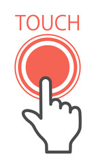 指　イラスト　素材　カーソル