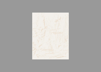 Abstract yellow sheet of paper. Vector graphics.