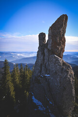 rock in the mountains