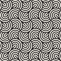 Vector seamless pattern. Modern stylish abstract texture. Repeating geometric tiles.