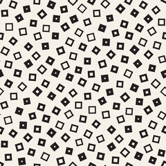 Seamless chaotic patterns. Randomly scattered geometric shapes. Abstract retro background design