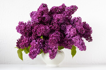 A beautiful big bouquet of lilacs. 