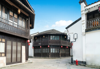 Traditional architecture and alleys in Hangzhou