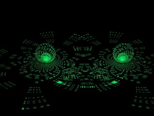 Imaginatory fractal background generated Image