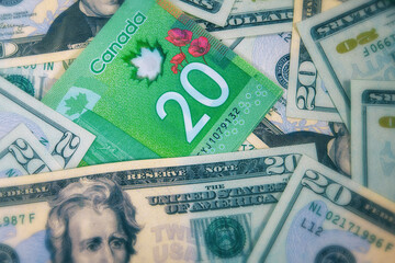 CAD/USD Forex Pair, Conceptual Image