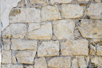 old stone house wall for textures