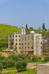 Fototapeta na wymiar Israel, Mount Of Olives, Garden Getsemani, Chapel, Jerusalem