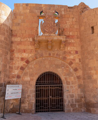 Fototapeta na wymiar Jordan, Main Entrance Gate From Aqab