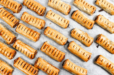 Homemade roll with poppy seeds and milk for breakfast