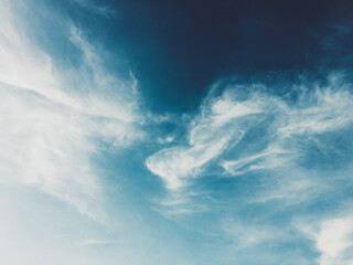 blue sky with clouds
