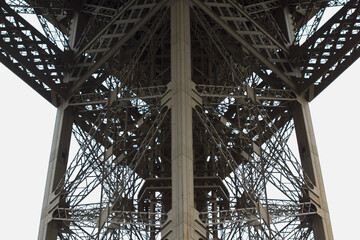 Paris. France. April 2019. Сlose-up of  Eiffel Tower is the most popular place in Paris.
On May 15, 2019, Paris celebrated the 130th anniversary of the Eiffel Tower.

