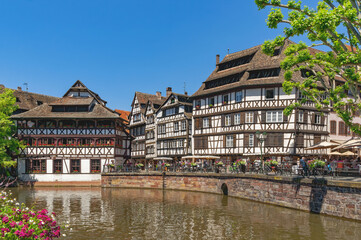 Fototapeta na wymiar Gerberviertel, Strasbourg, Alsace, France