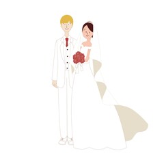 国際結婚　欧米人男性と日本人女性
