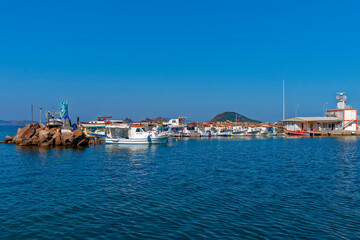 Turgutreis Statue At The Entrance To The Fishing Port, Bodrum, Mugla, Turkey