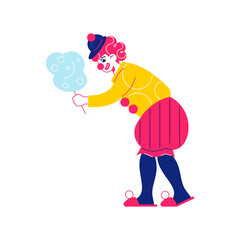 Circus Clown Candyfloss Composition